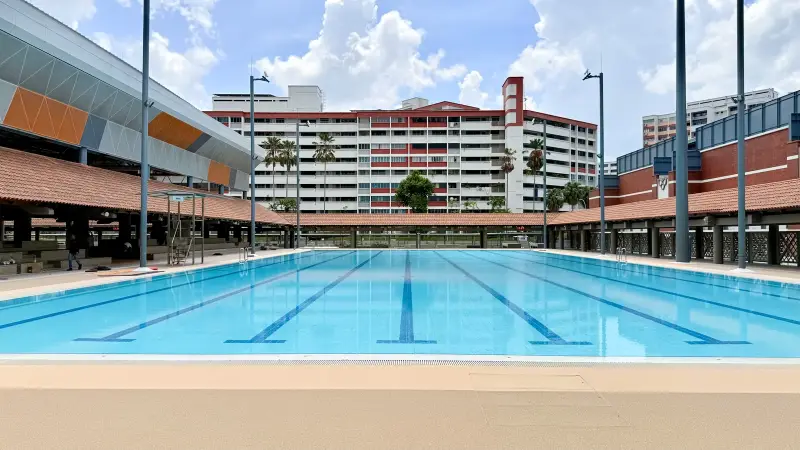 Hougang Swimming Complex pool view