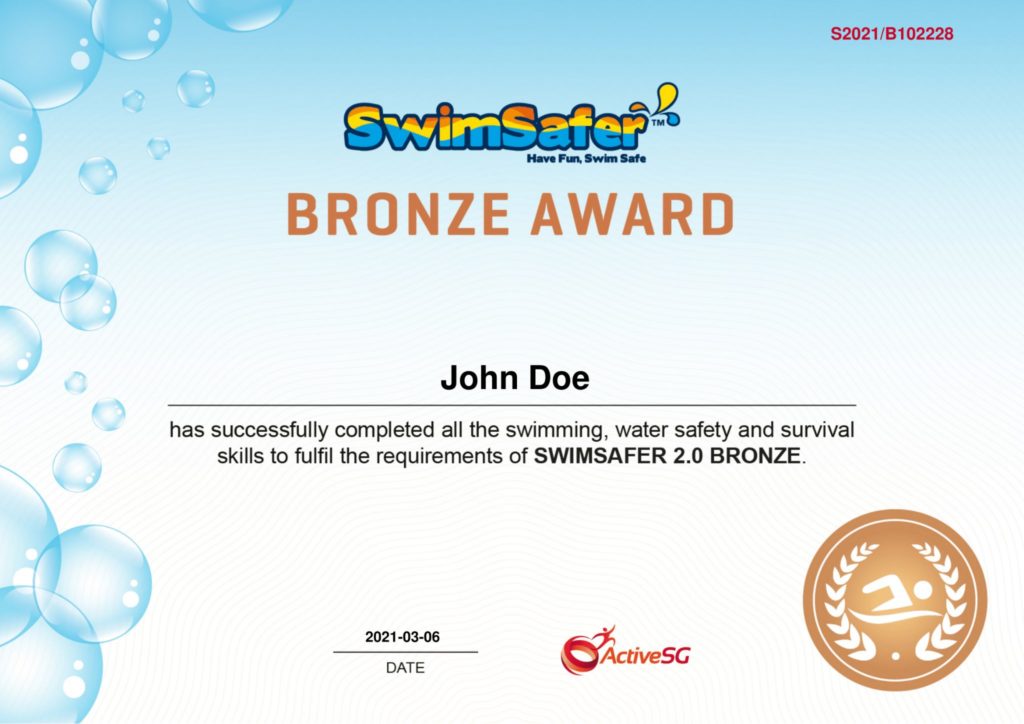 SwimSafer Stage 4 Bronze
